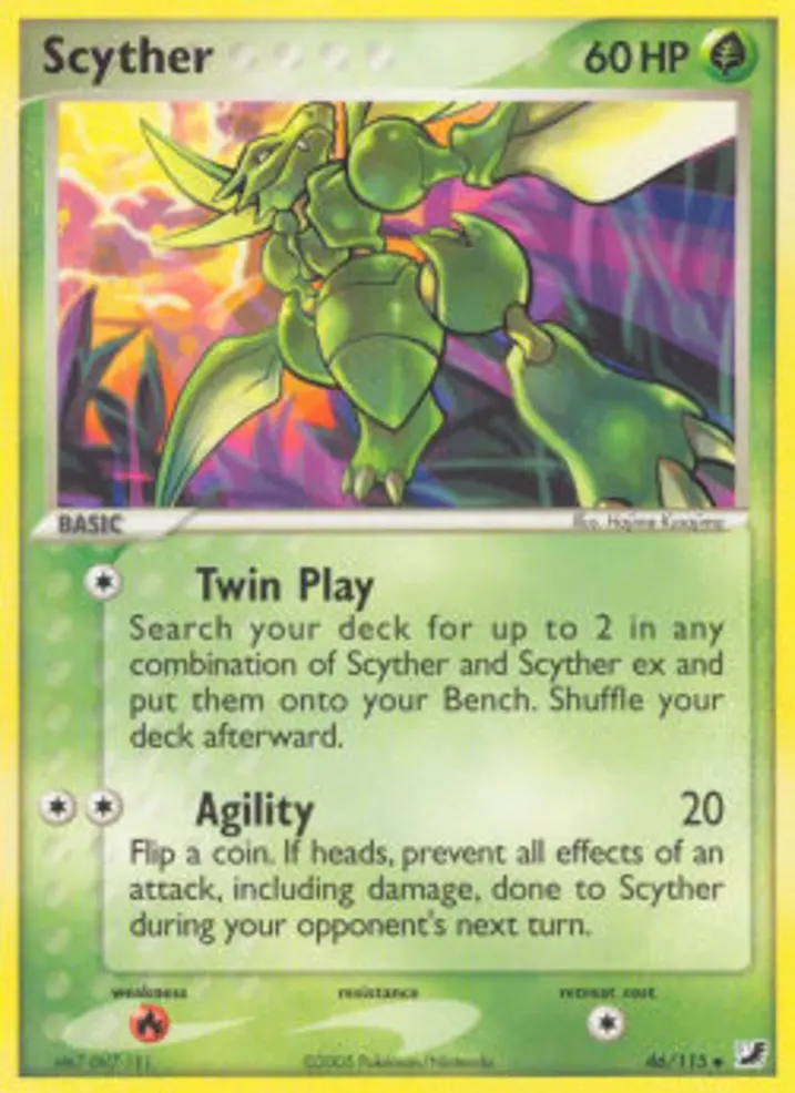 Scyther  Single: Pokemon EX Unseen Forces Einzelkarte