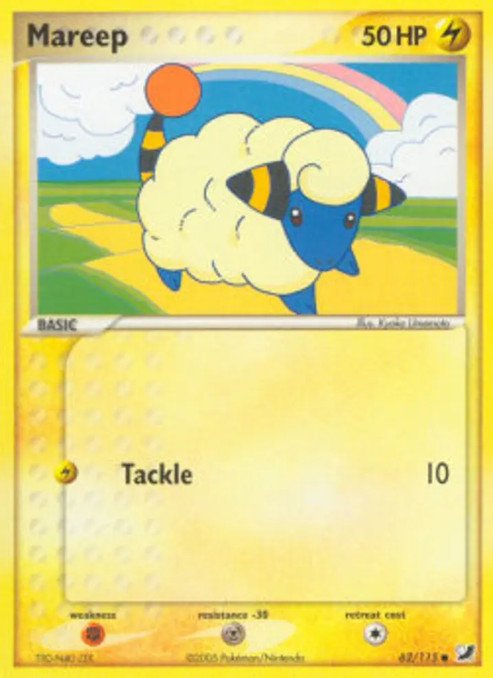 Mareep  Single: Pokemon EX Unseen Forces Einzelkarte