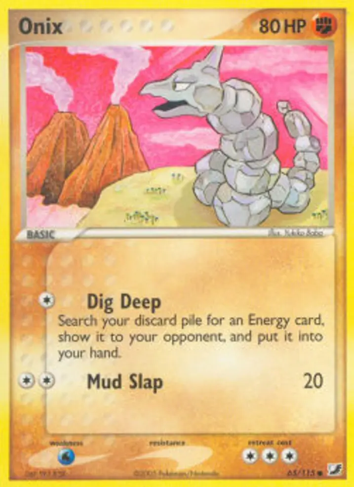 Onix  Single: Pokemon EX Unseen Forces Einzelkarte