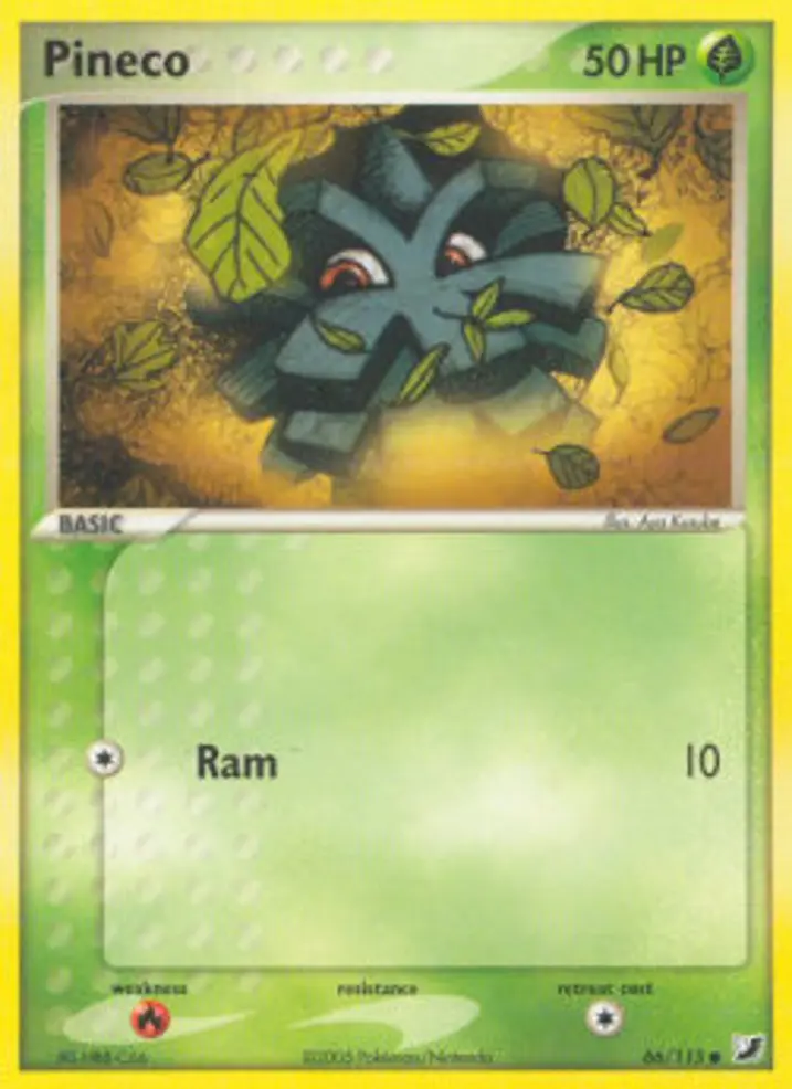 Pineco  Single: Pokemon EX Unseen Forces Einzelkarte
