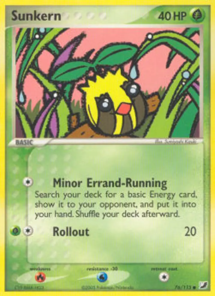 Sunkern  Single: Pokemon EX Unseen Forces Einzelkarte