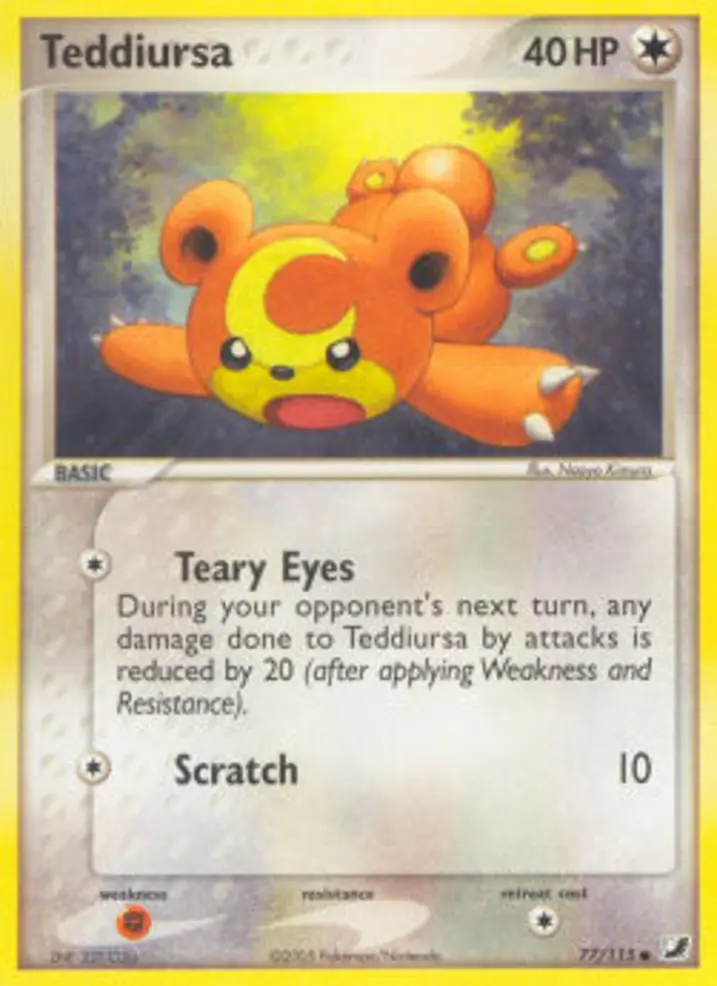 Teddiursa  Single: Pokemon EX Unseen Forces Einzelkarte