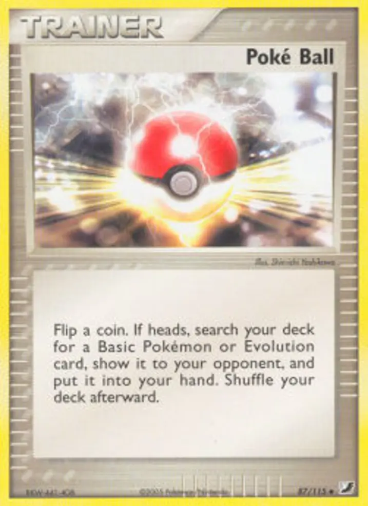 Poké Ball Single: Pokemon EX Unseen Forces Einzelkarte