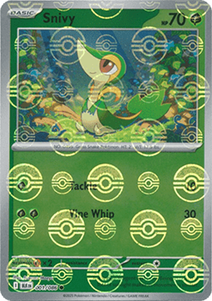 Snivy  Single: Pokemon Black Bolt: Additionals Einzelkarte