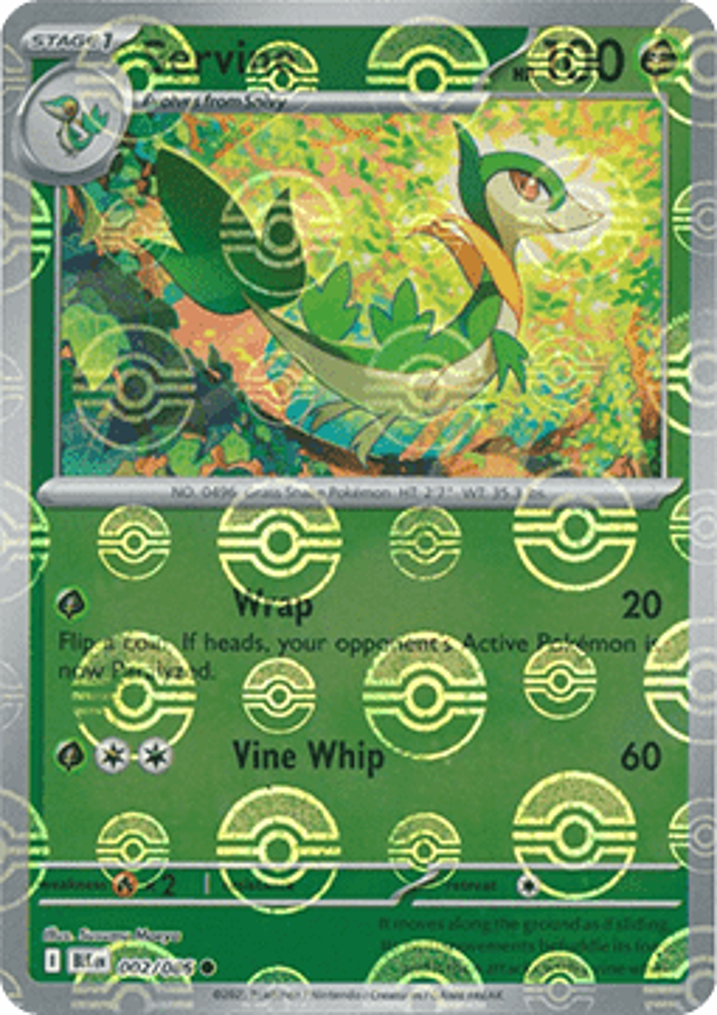 Servine  Single: Pokemon Black Bolt: Additionals Einzelkarte