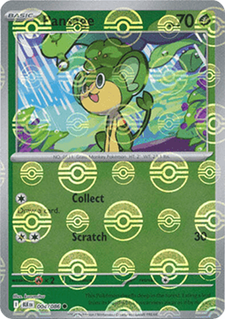 Pansage  Single: Pokemon Black Bolt: Additionals Einzelkarte