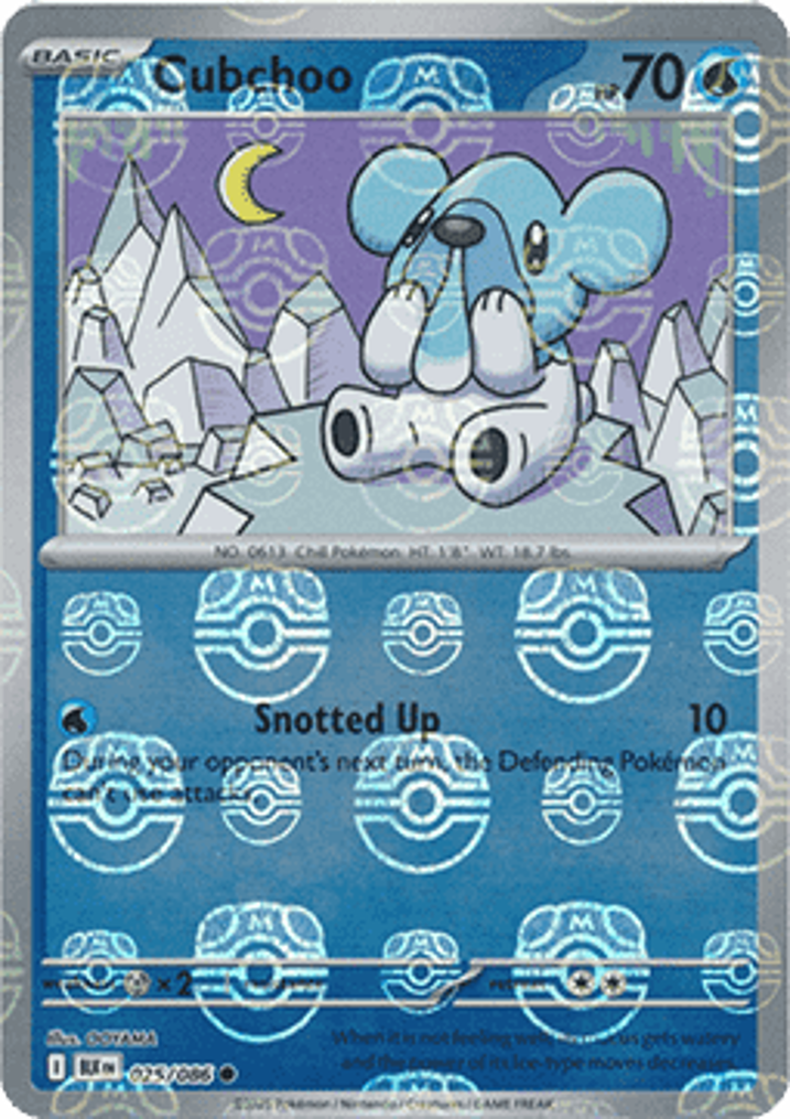 Cubchoo  Single: Pokemon Black Bolt: Additionals Einzelkarte