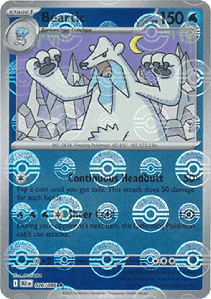 Beartic  Single: Pokemon Black Bolt: Additionals Einzelkarte