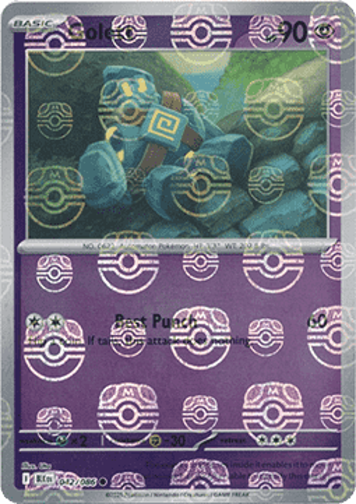 Golett  Single: Pokemon Black Bolt: Additionals Einzelkarte