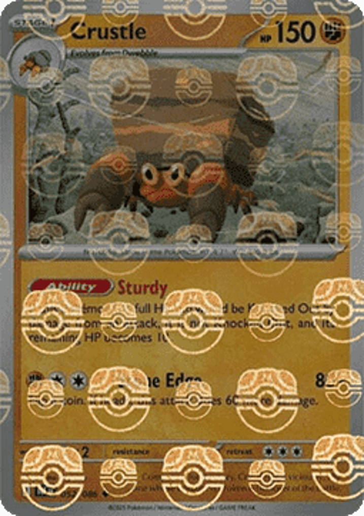 Crustle  Single: Pokemon Black Bolt: Additionals Einzelkarte