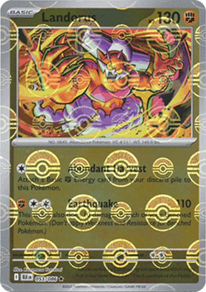 Landorus  Single: Pokemon Black Bolt: Additionals Einzelkarte