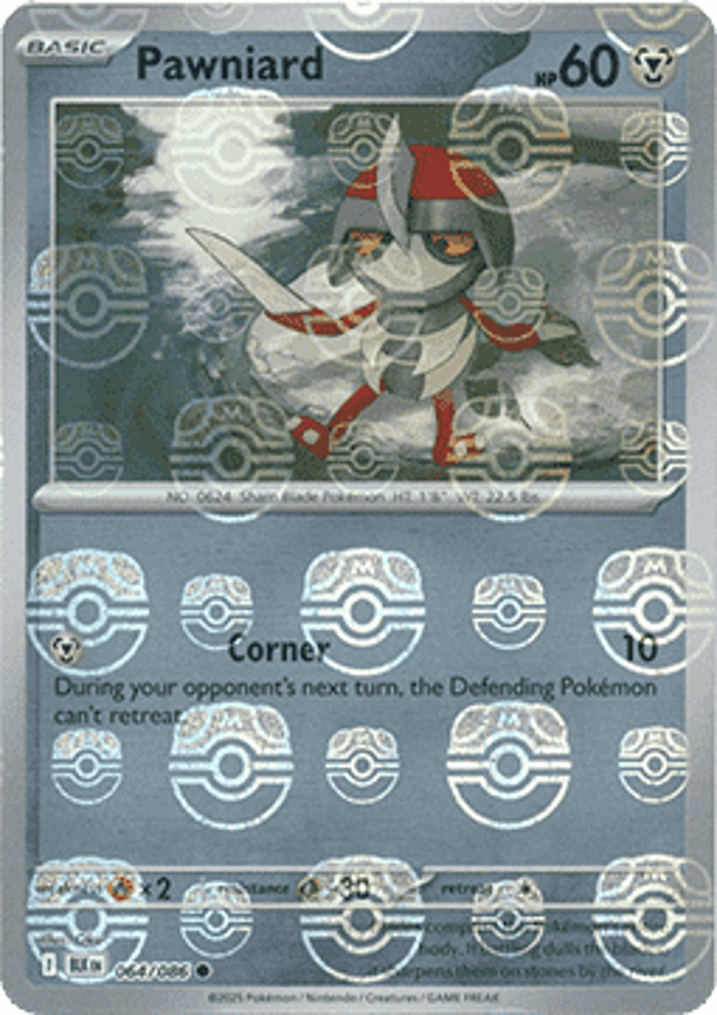 Pawniard  Single: Pokemon Black Bolt: Additionals Einzelkarte