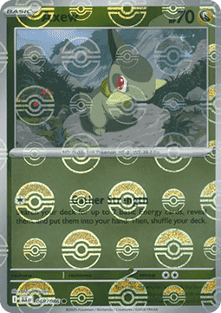 Axew  Single: Pokemon Black Bolt: Additionals Einzelkarte