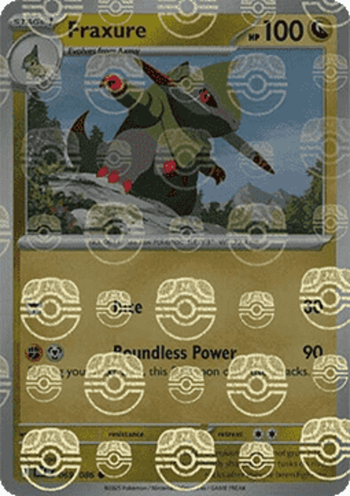 Fraxure  Single: Pokemon Black Bolt: Additionals Einzelkarte