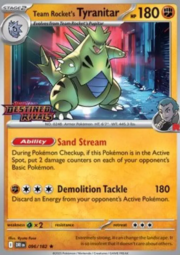 Team Rocket's Tyranitar  Single: Pokemon Destined Rivals: Additionals Einzelkarte