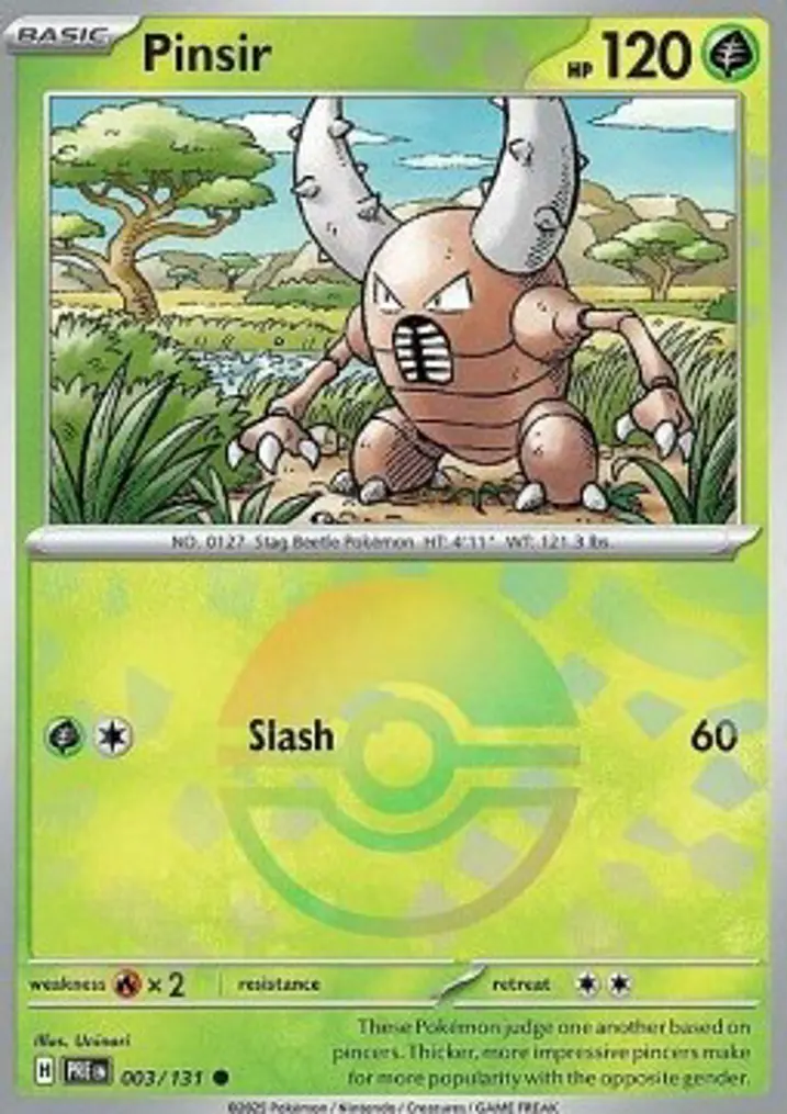 Pinsir  Single: Pokemon Prismatic Evolutions: Additionals Einzelkarte