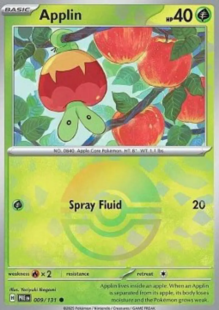Applin  Single: Pokemon Prismatic Evolutions: Additionals Einzelkarte
