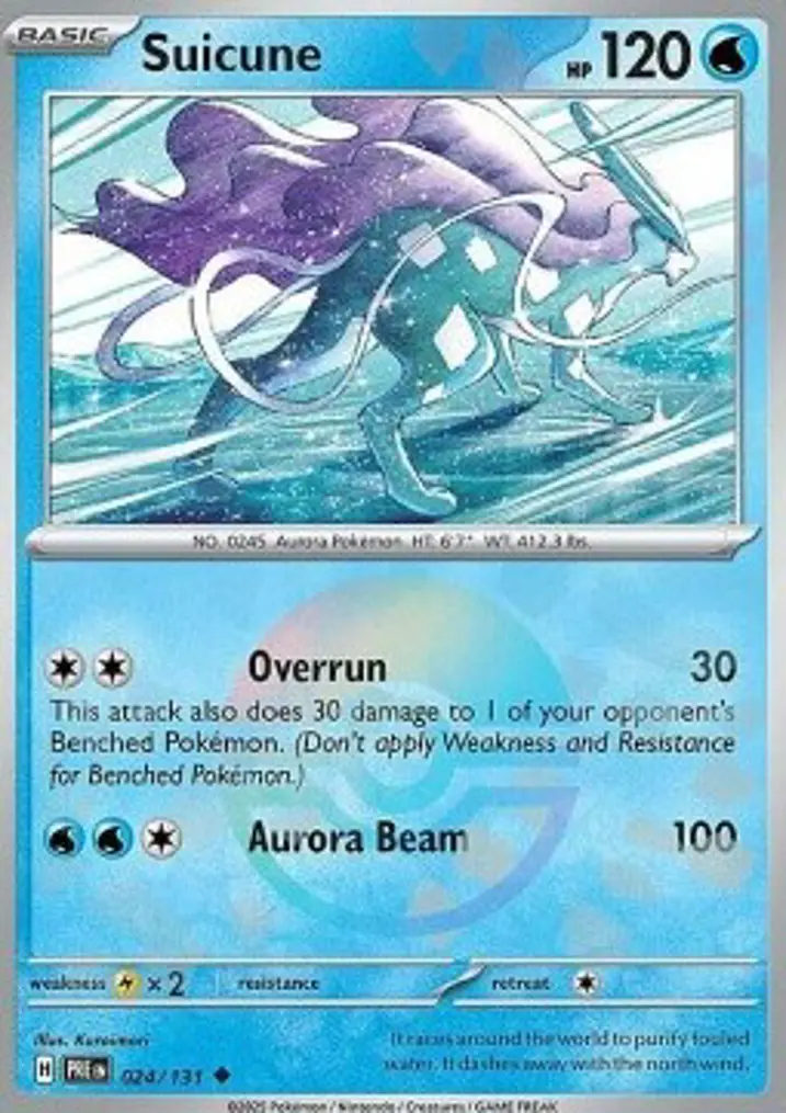 Suicune  Single: Pokemon Prismatic Evolutions: Additionals Einzelkarte