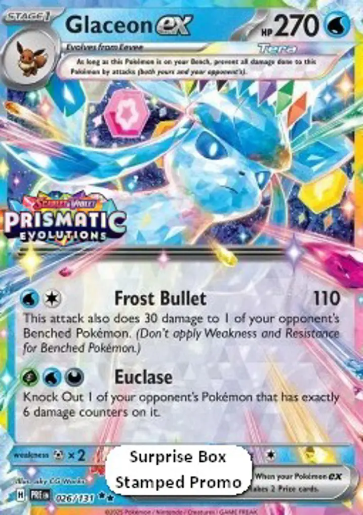 Glaceon ex  Single: Pokemon Prismatic Evolutions: Additionals Einzelkarte