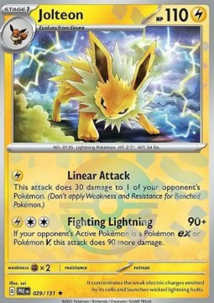 Jolteon  Single: Pokemon Prismatic Evolutions: Additionals Einzelkarte