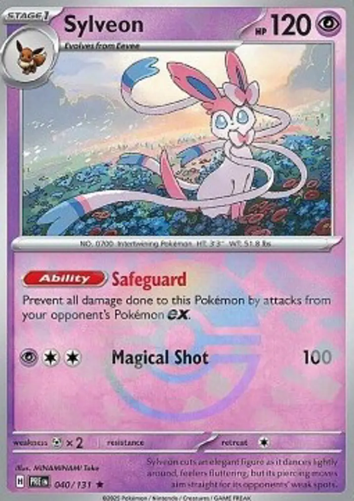 Sylveon  Single: Pokemon Prismatic Evolutions: Additionals Einzelkarte