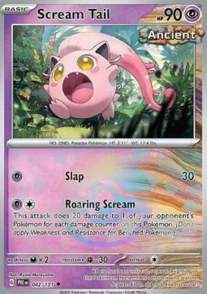 Scream Tail  Single: Pokemon Prismatic Evolutions: Additionals Einzelkarte