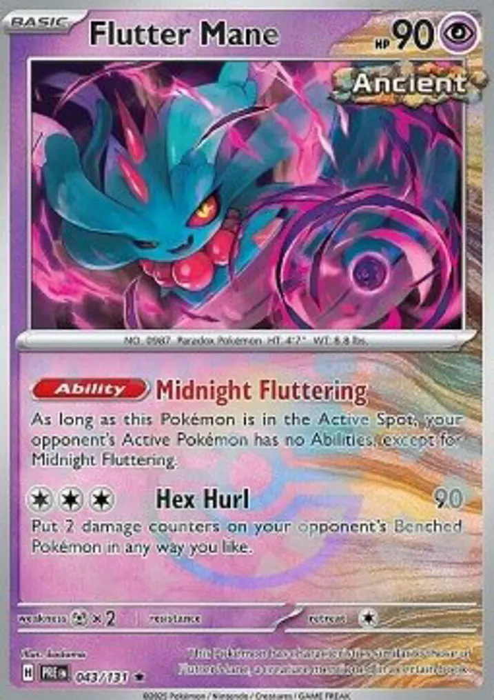 Flutter Mane  Single: Pokemon Prismatic Evolutions: Additionals Einzelkarte
