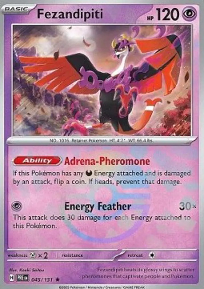 Fezandipiti  Single: Pokemon Prismatic Evolutions: Additionals Einzelkarte