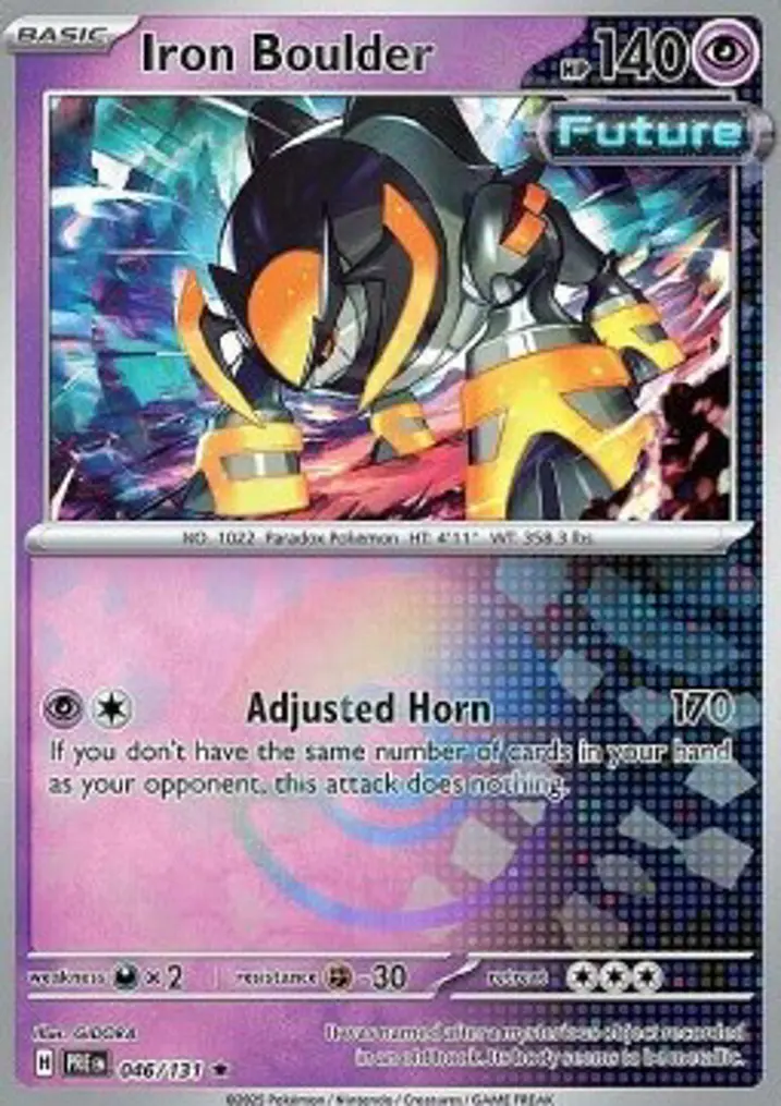 Iron Boulder  Single: Pokemon Prismatic Evolutions: Additionals Einzelkarte
