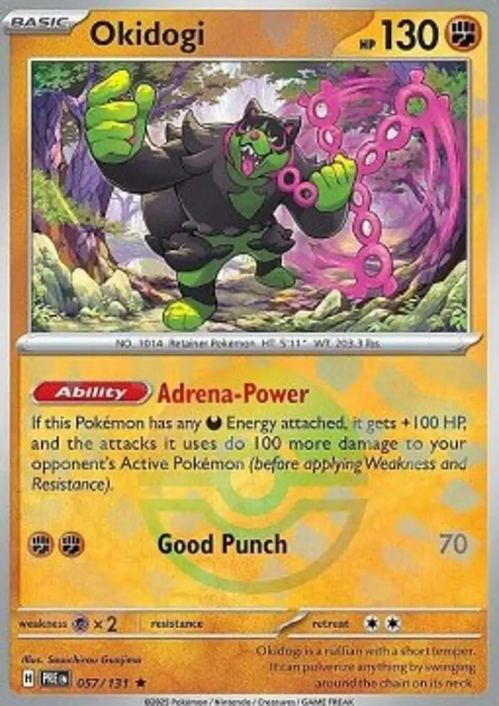 Okidogi  Single: Pokemon Prismatic Evolutions: Additionals Einzelkarte