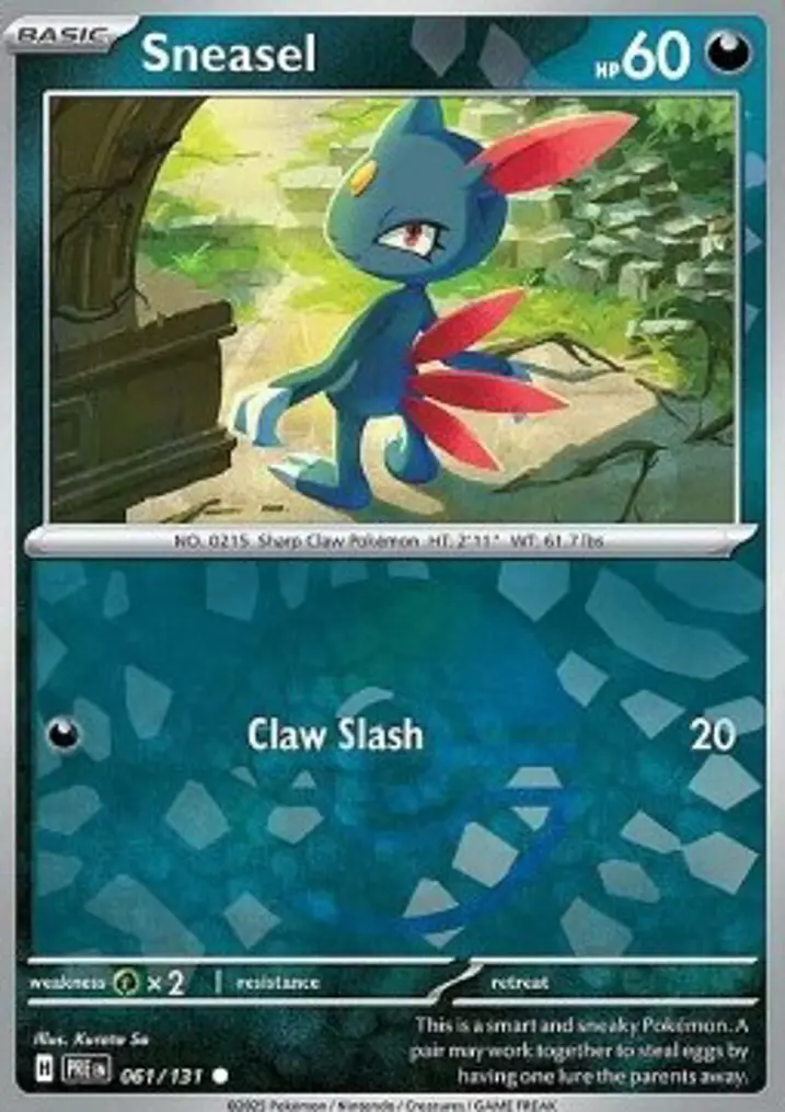 Sneasel  Single: Pokemon Prismatic Evolutions: Additionals Einzelkarte