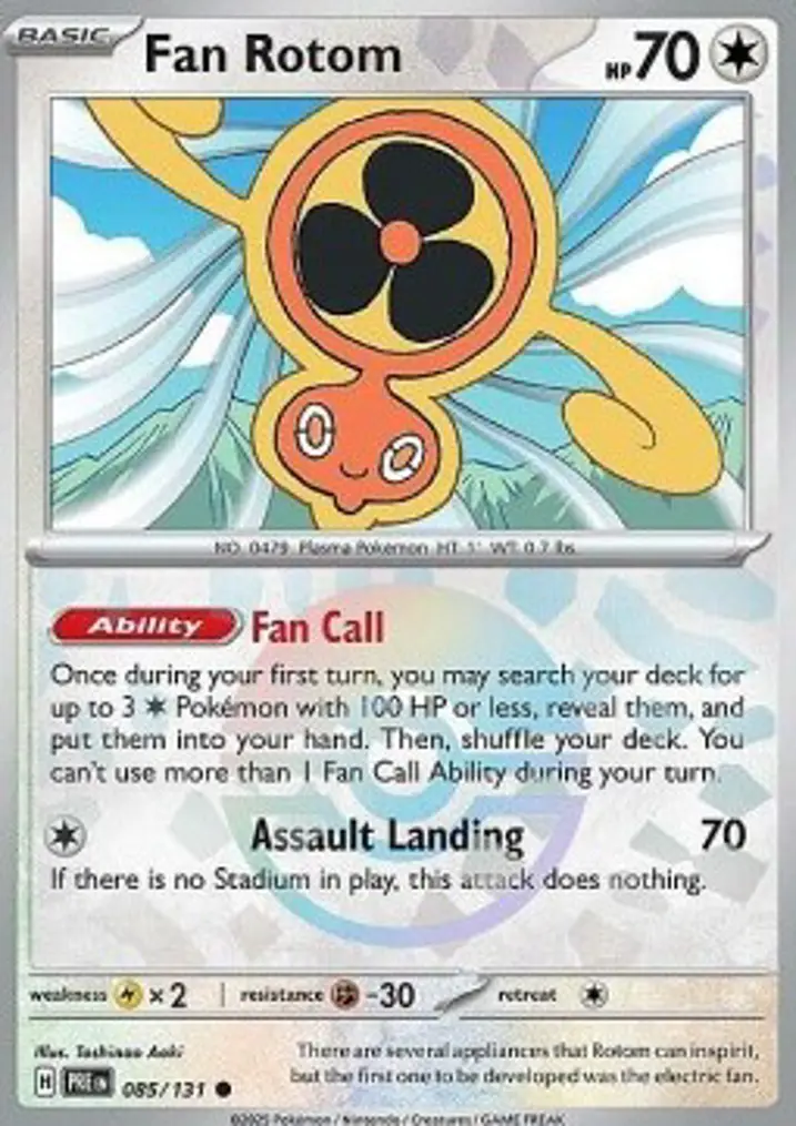 Fan Rotom  Single: Pokemon Prismatic Evolutions: Additionals Einzelkarte
