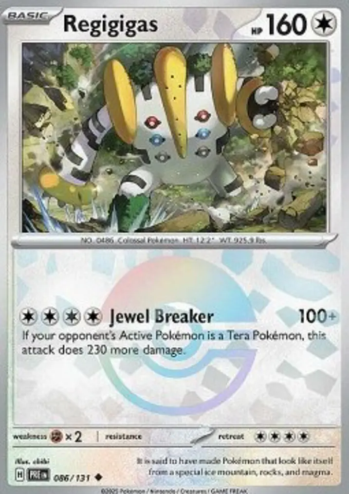 Regigigas  Single: Pokemon Prismatic Evolutions: Additionals Einzelkarte
