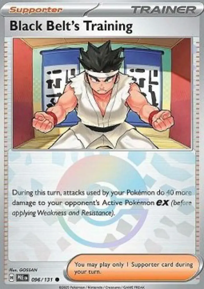 Black Belt's Training Single: Pokemon Prismatic Evolutions: Additionals Einzelkarte