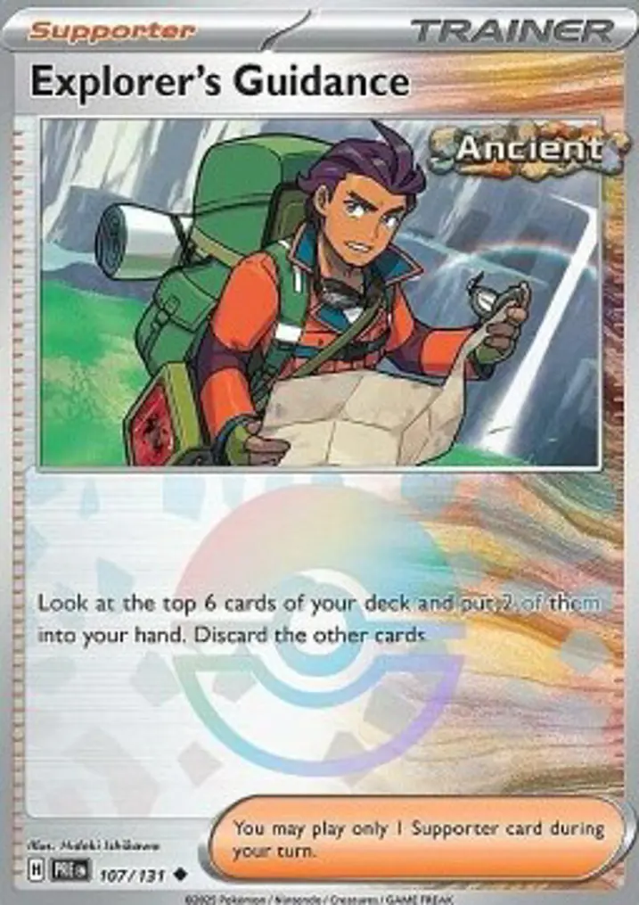 Explorer's Guidance Single: Pokemon Prismatic Evolutions: Additionals Einzelkarte