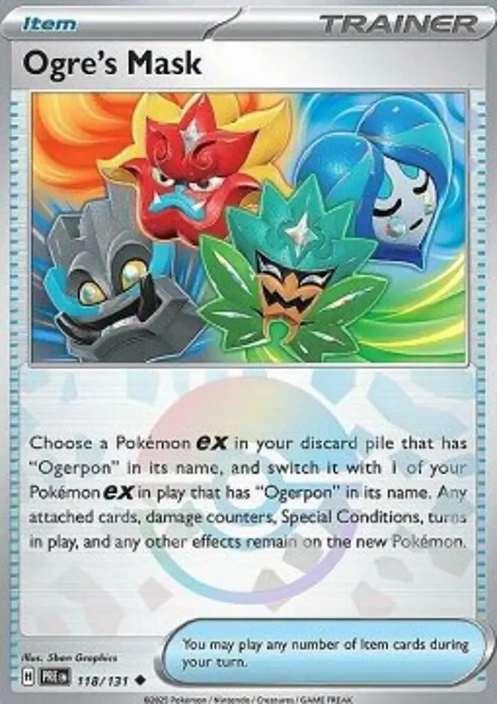 Ogre's Mask Single: Pokemon Prismatic Evolutions: Additionals Einzelkarte