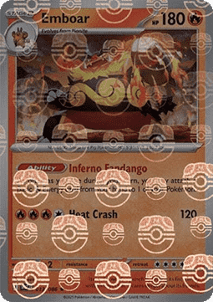 Emboar  Single: Pokemon White Flare: Additionals Einzelkarte