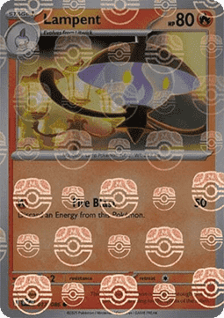 Lampent  Single: Pokemon White Flare: Additionals Einzelkarte