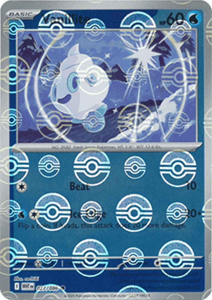 Vanillite  Single: Pokemon White Flare: Additionals Einzelkarte