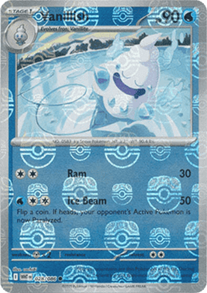 Vanillish  Single: Pokemon White Flare: Additionals Einzelkarte