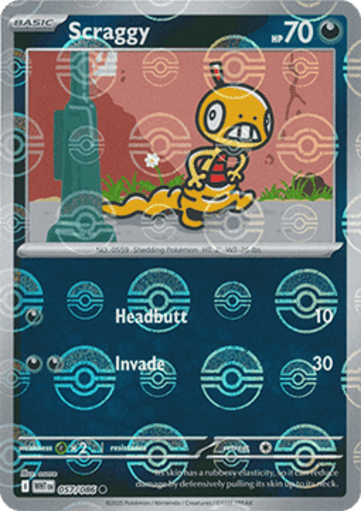 Scraggy  Single: Pokemon White Flare: Additionals Einzelkarte