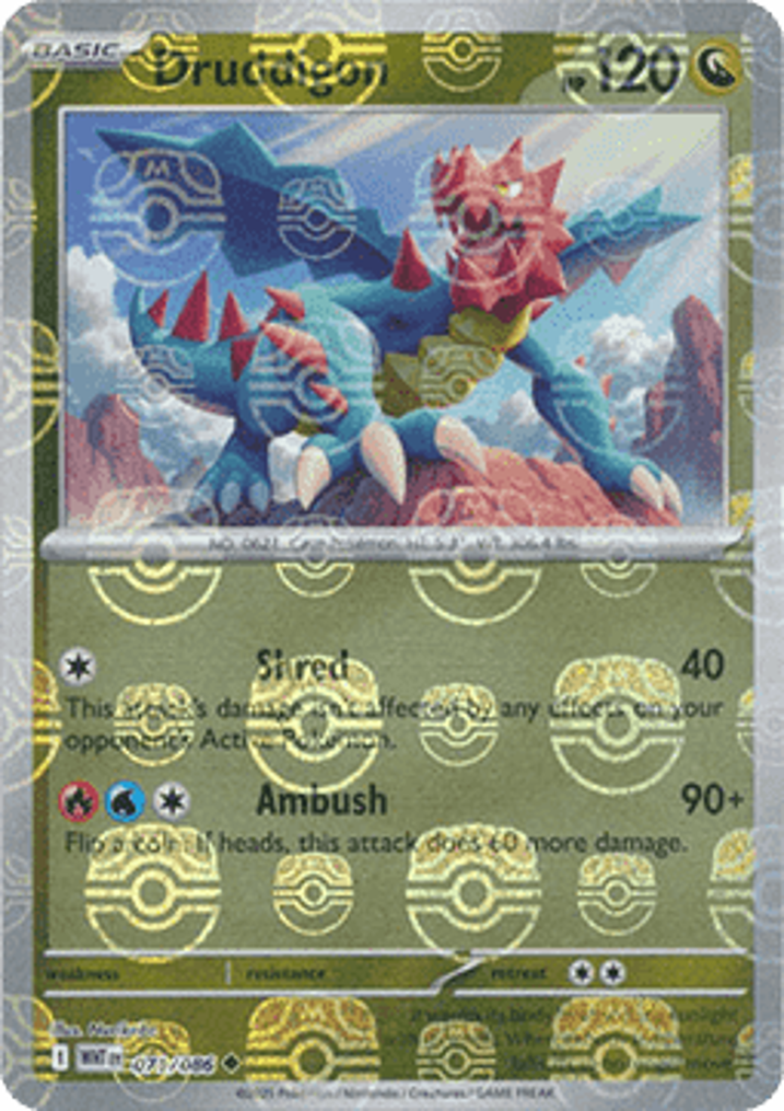Druddigon  Single: Pokemon White Flare: Additionals Einzelkarte