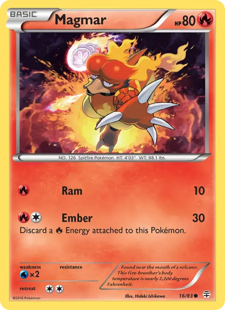 Magmar  Single: Pokemon Generations Einzelkarte