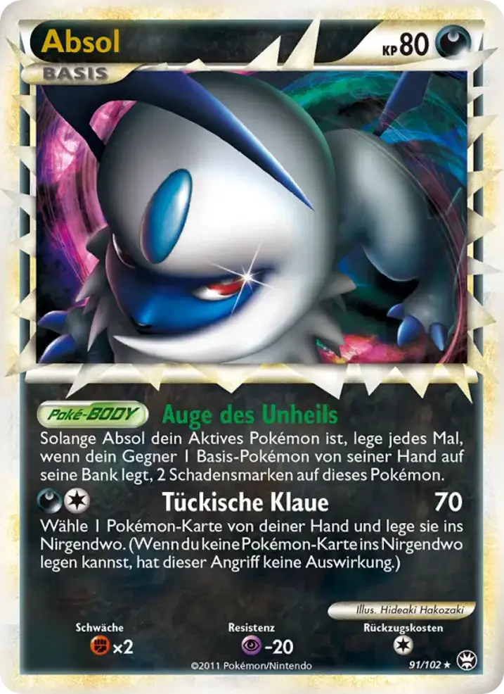 Absol  Single: Pokemon Triumphant Einzelkarte