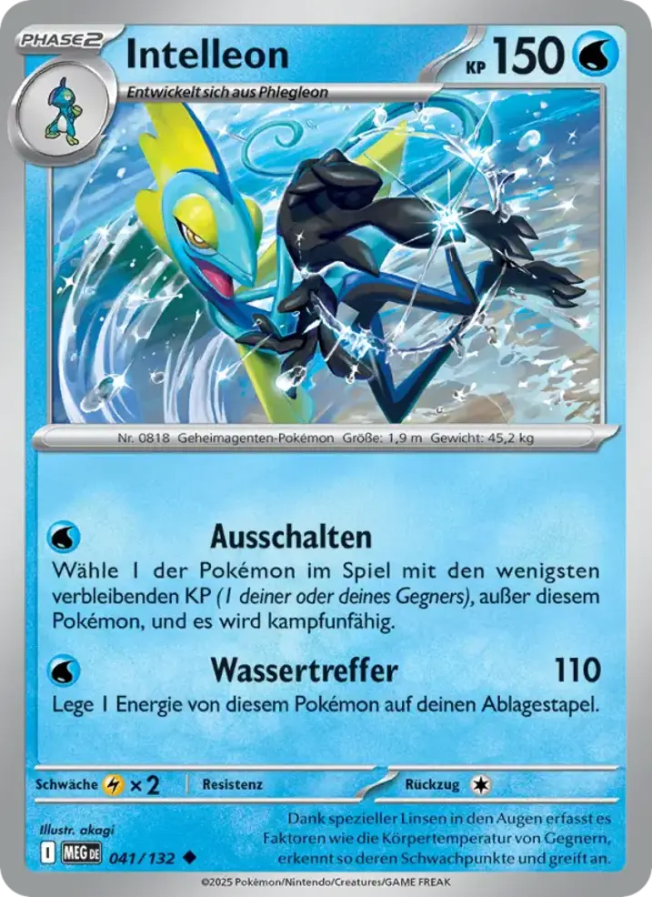 Inteleon  Single: Pokemon Mega Evolution Einzelkarte