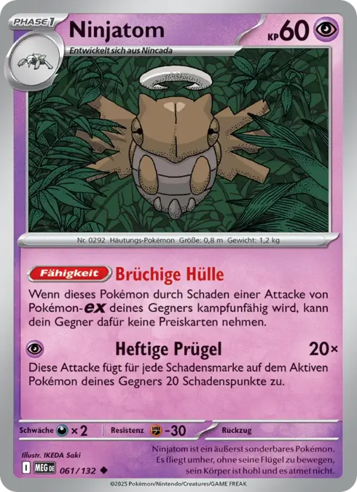 Shedinja  Single: Pokemon Mega Evolution Einzelkarte