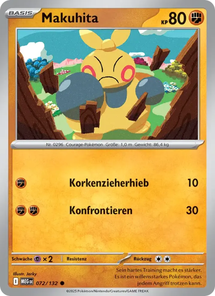 Makuhita  Single: Pokemon Mega Evolution Einzelkarte