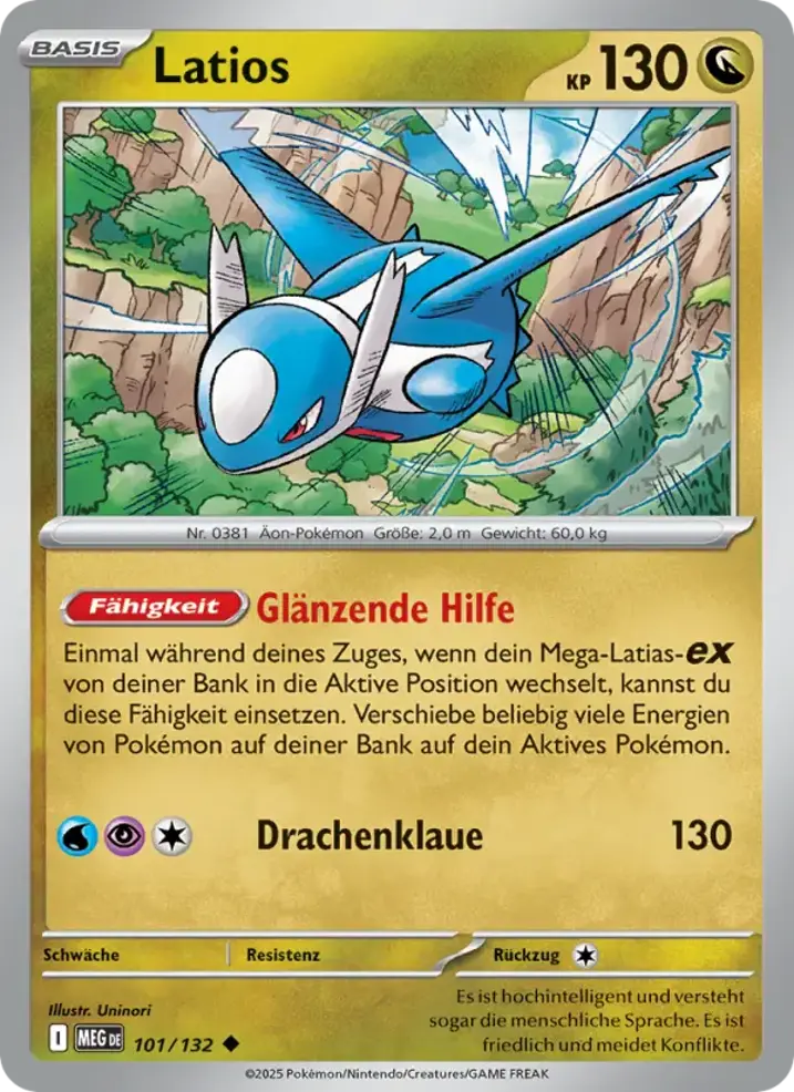 Latios  Single: Pokemon Mega Evolution Einzelkarte