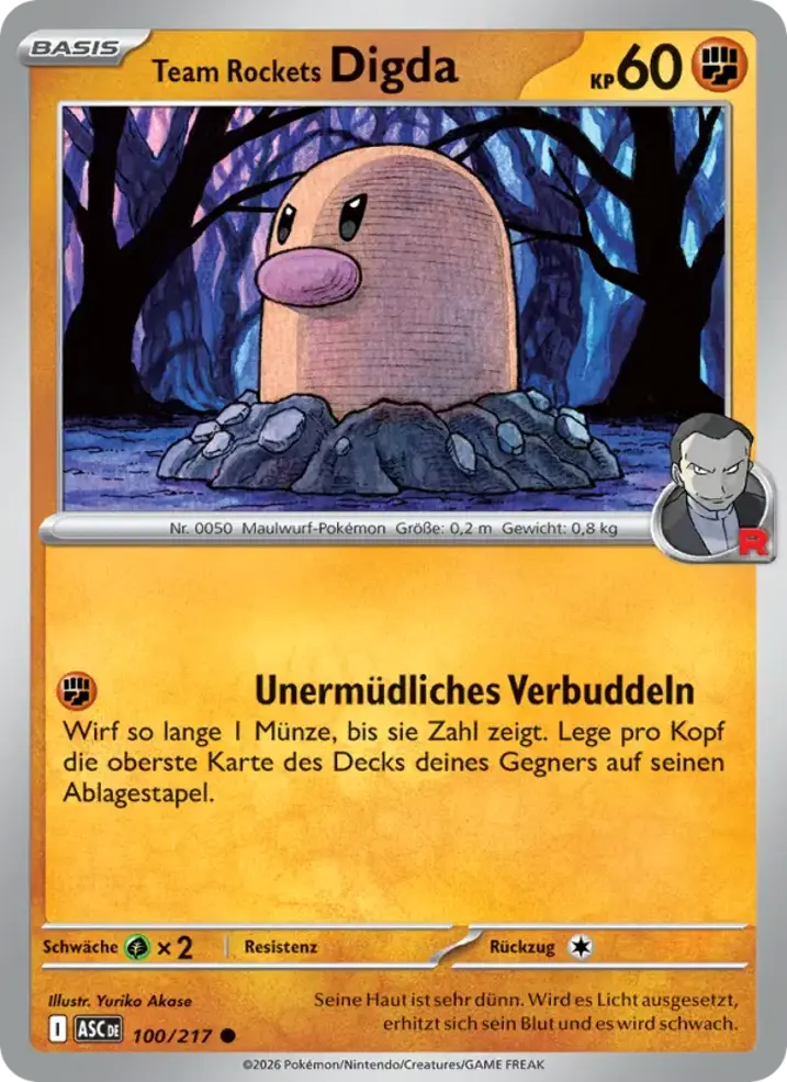 Team Rocket's Diglett 