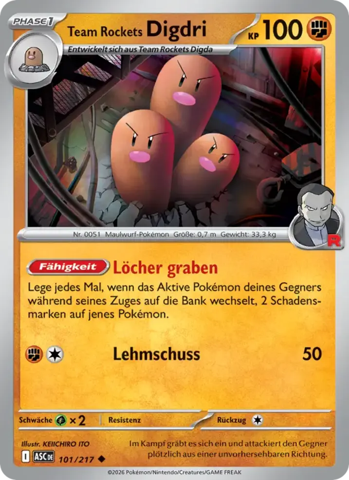 Team Rocket's Dugtrio 